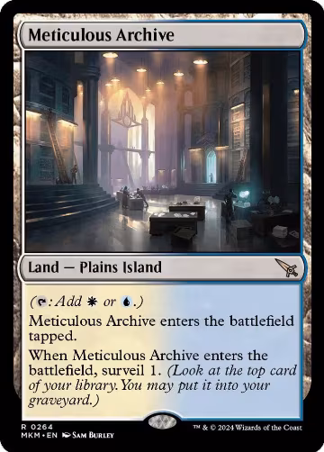 Meticulous Archive (264), Murders at Karlov Manor — Magic card price