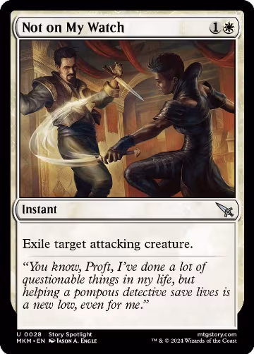 Not on My Watch (28), Murders at Karlov Manor — Magic card price
