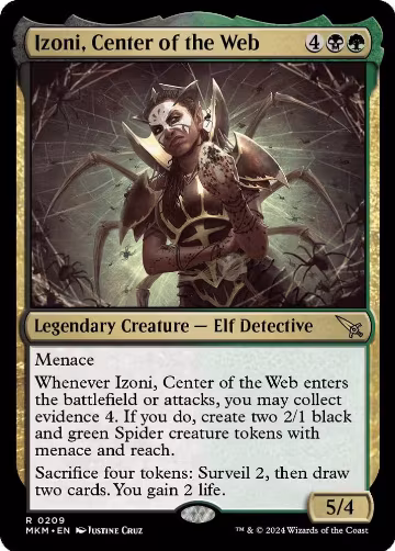Izoni, Center of the Web (209), Murders at Karlov Manor — Magic card price