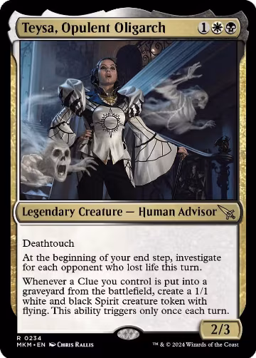 Teysa, Opulent Oligarch (234), Murders at Karlov Manor — Magic card price
