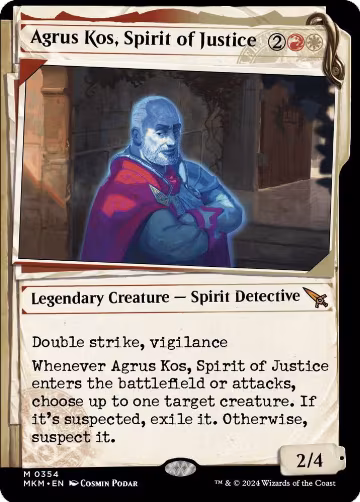 Agrus Kos, Spirit of Justice (Showcase) (354), Murders at Karlov Manor — Magic card price