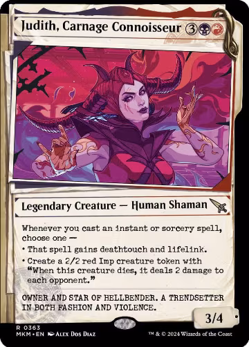 Judith, Carnage Connoisseur (Showcase) (363), Murders at Karlov Manor — Magic card price