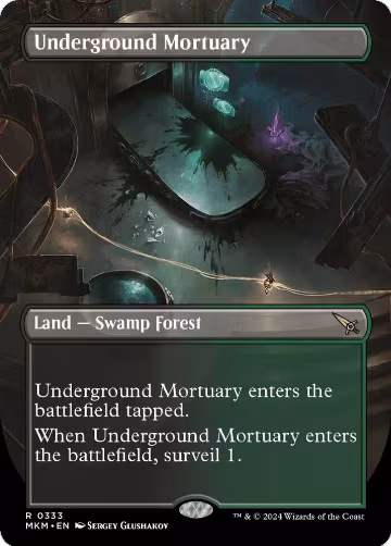 Underground Mortuary (Borderless) (333), Murders at Karlov Manor — Magic card price