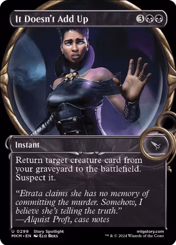 It Doesn't Add Up (Showcase) (299), Murders at Karlov Manor — Magic card price