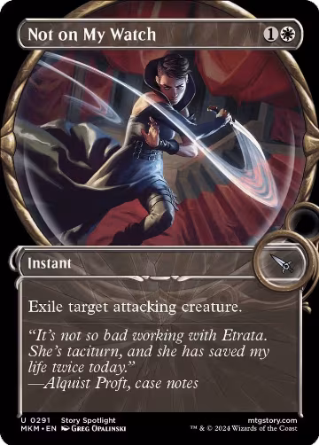 Not on My Watch (Showcase) (291), Murders at Karlov Manor — Magic card price