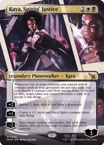 Kaya, Spirits' Justice (Borderless) (335), Murders at Karlov Manor — Magic card price