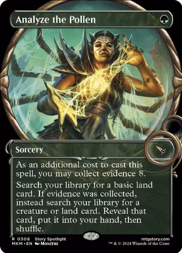 Analyze the Pollen (Showcase) (308), Murders at Karlov Manor — Magic card price