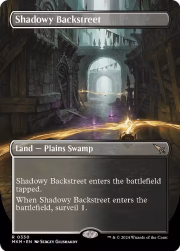 Shadowy Backstreet (Borderless) (330), Murders at Karlov Manor — Magic card price