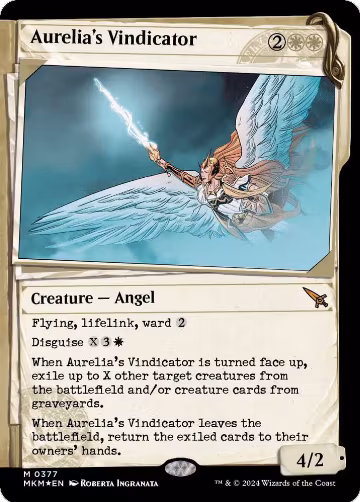 Aurelia's Vindicator (Showcase) (Invisible Ink) (377), Murders at Karlov Manor — Magic card price