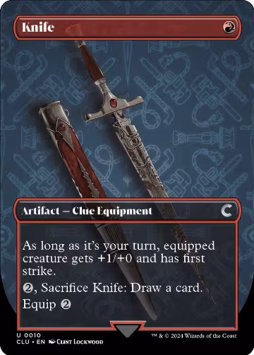 Knife (Borderless) (10), Ravnica: Clue Edition — Magic card price