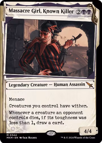 Massacre Girl, Known Killer (Showcase) (344), Murders at Karlov Manor — Magic card price