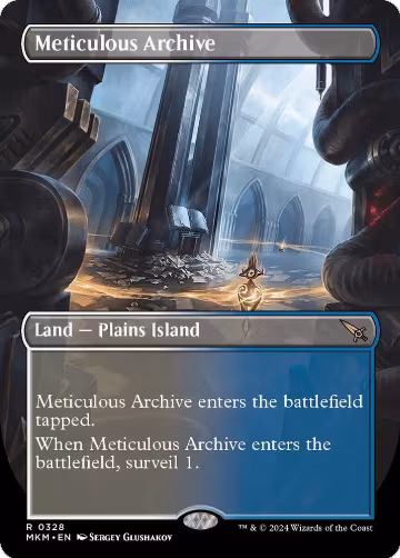 Meticulous Archive (Borderless) (328), Murders at Karlov Manor — Magic card price