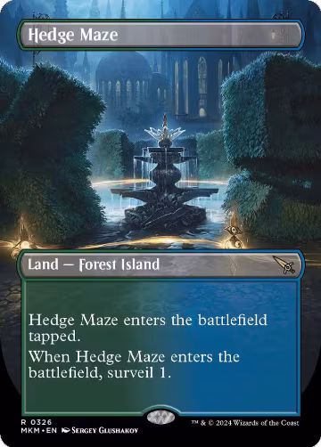 Hedge Maze (Borderless) (326), Murders at Karlov Manor — Magic card price