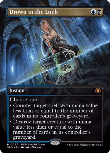 Drown in the Loch (Borderless) (27), Special Guests — Magic card price