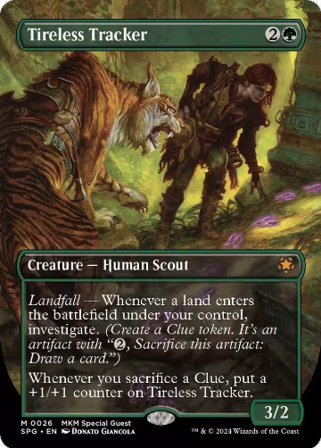 Tireless Tracker (Borderless) (26), Special Guests — Magic card price