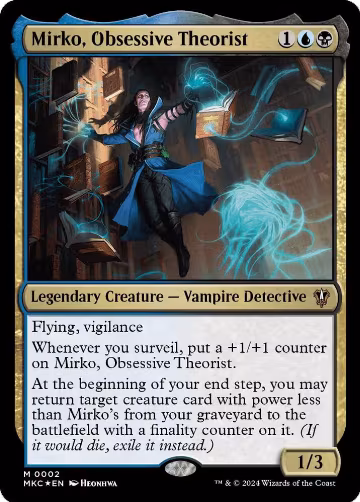 Mirko, Obsessive Theorist (2), Commander: Murders at Karlov Manor — Magic card price
