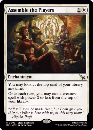 Assemble the Players (3), Murders at Karlov Manor — Magic card price