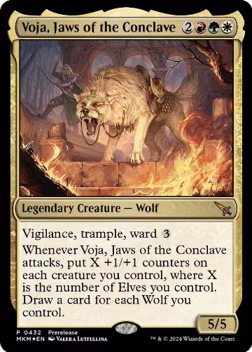 Voja, Jaws of the Conclave (432), Prerelease Cards — Magic card price