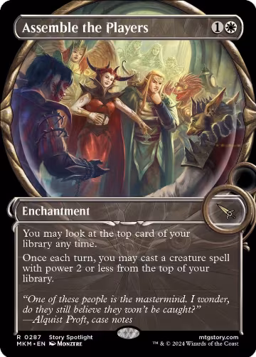 Assemble the Players (Showcase) (287), Murders at Karlov Manor — Magic card price