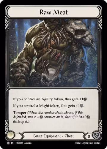 Raw Meat (HVY011), Heavy Hitters — Flesh & Blood card price