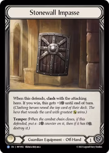 Stonewall Impasse (HVY052), Heavy Hitters — Flesh & Blood card price