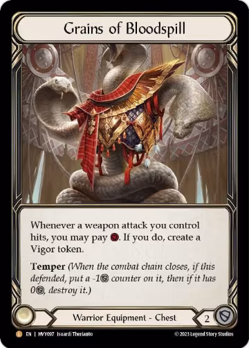 Grains of Bloodspill (HVY097) — card price