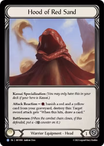 Hood of Red Sand (HVY099), Heavy Hitters — Flesh & Blood card price