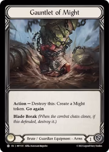 Gauntlet of Might (HVY135), Heavy Hitters — Flesh & Blood card price