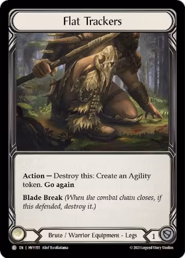 Flat Trackers (HVY155), Heavy Hitters — Flesh & Blood card price