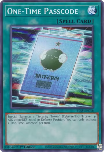 One-Time Passcode (STAS-EN016), 2-Player Starter Set — Yu-Gi-Oh! card price