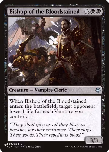 Bishop of the Bloodstained (091/279), The List Reprints — Magic card price