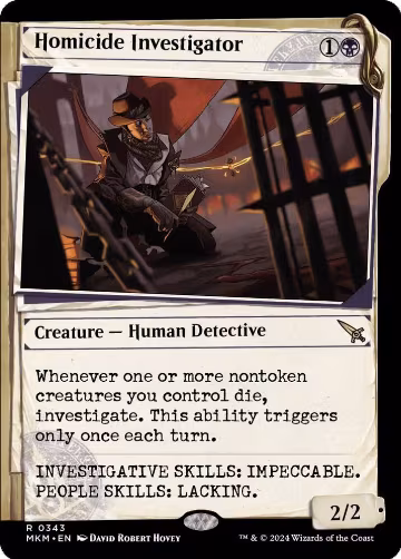Homicide Investigator (Showcase) (343), Murders at Karlov Manor — Magic card price