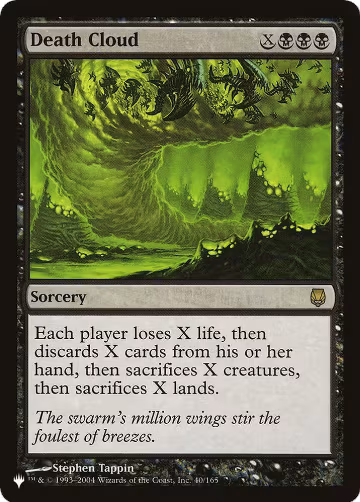 Death Cloud (40/165), The List Reprints — Magic card price