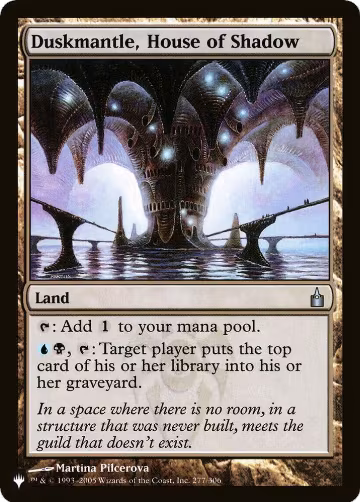 Duskmantle, House of Shadow (277/306), The List Reprints — Magic card price