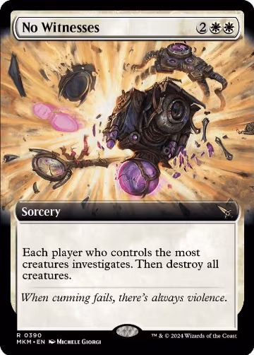No Witnesses (Extended Art) (390), Murders at Karlov Manor — Magic card price