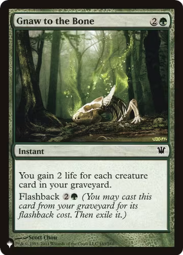 Gnaw to the Bone (183/264), The List Reprints — Magic card price