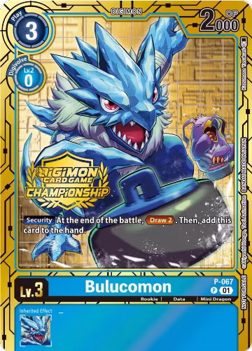 Bulucomon - P-067 (Championship 2023 Gold Card Set) (P-067 P), Digimon Promotion Cards — Digimon card price
