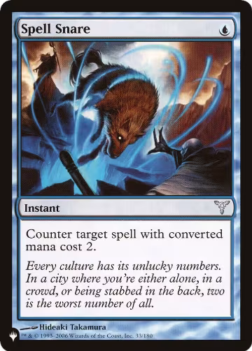 Spell Snare (33/180), The List Reprints — Magic card price