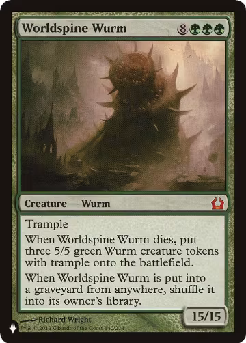 Worldspine Wurm (140/274), The List Reprints — Magic card price