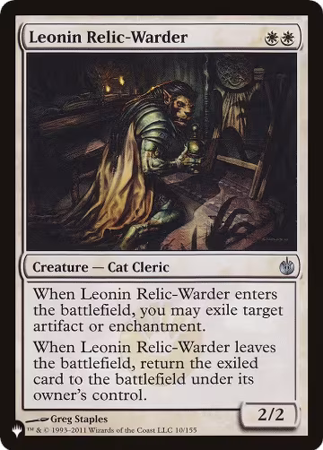 Leonin Relic-Warder (MBS) (10/155), The List Reprints — Magic card price