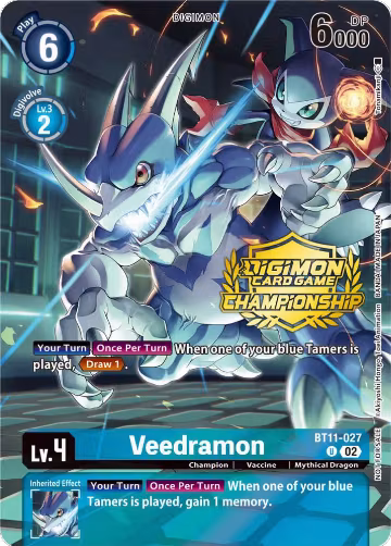 Veedramon (Championship 2023 Tamers Pack) (BT11-027 U), Dimensional Phase — Digimon card price