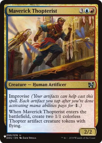 Maverick Thopterist (DDU) (050/076), The List Reprints — Magic card price