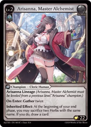 Arisanna, Master Alchemist (005), Alchemical Revolution Starter Decks — Grand Archive card price