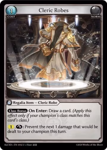 Cleric Robes (016), Alchemical Revolution Starter Decks — Grand Archive card price