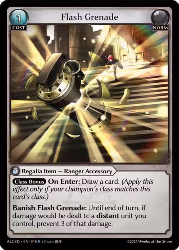 Flash Grenade (018), Alchemical Revolution Starter Decks — Grand Archive card price