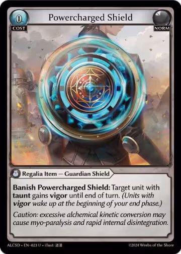 Powercharged Shield (023), Alchemical Revolution Starter Decks — Grand Archive card price