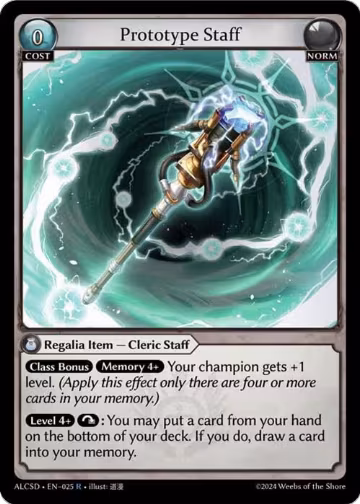 Prototype Staff (025), Alchemical Revolution Starter Decks — Grand Archive card price