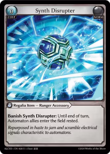 Synth Disrupter (028), Alchemical Revolution Starter Decks — Grand Archive card price