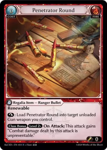 Penetrator Round (031), Alchemical Revolution Starter Decks — Grand Archive card price