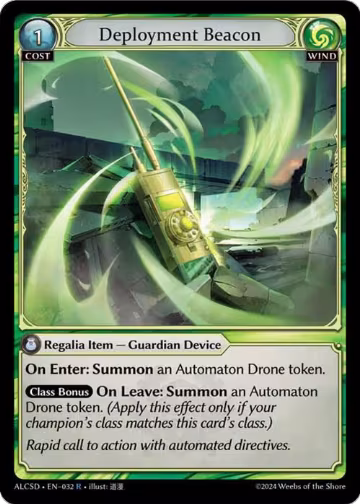 Deployment Beacon (032), Alchemical Revolution Starter Decks — Grand Archive card price
